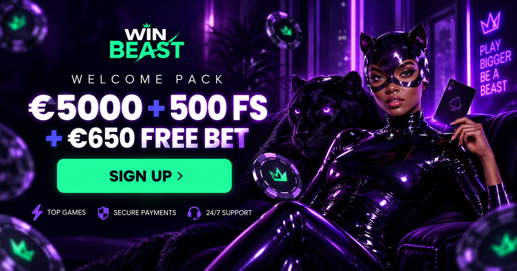 WinBeast Welcome Casino bonuses